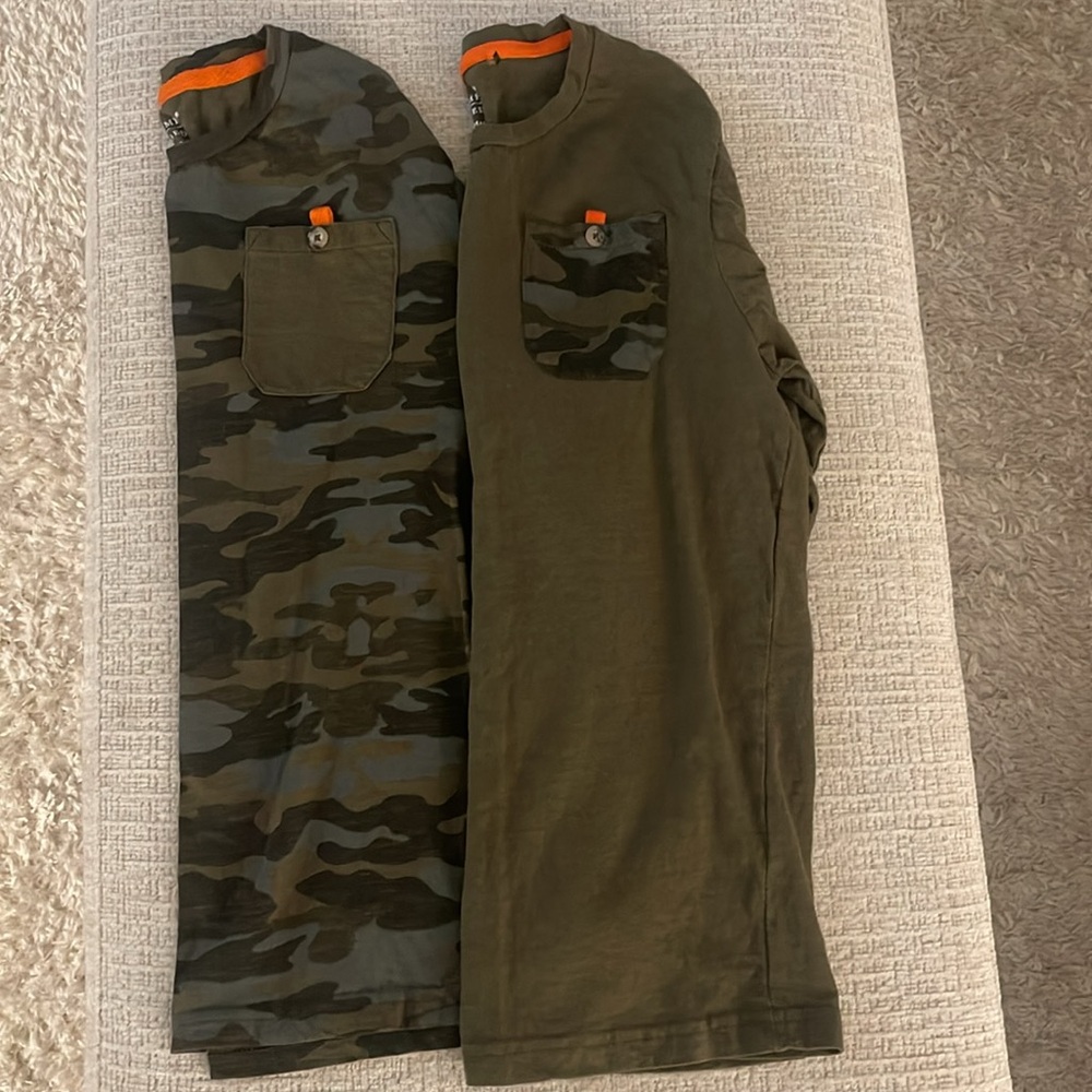 Triumph Tragedy Set of Two Long Sleeve T-Shirts Size M (10/12) EUC